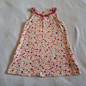 Hanna Andersson girls size 90 or 3T polka dot sleeveless dress